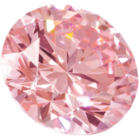 Polished pink diamond